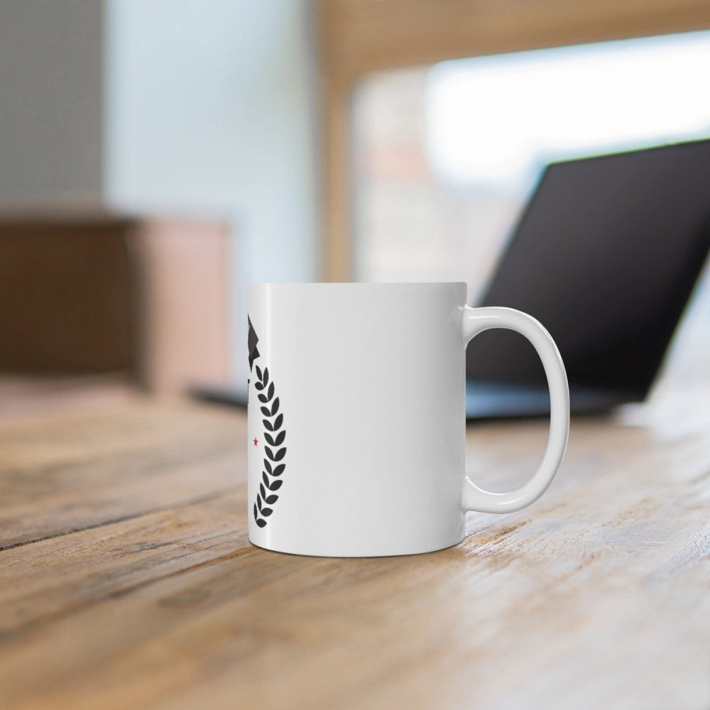 Ceramic 28th Anniversary Printed Coffee Mug (Color: White, Capacity:330ml)