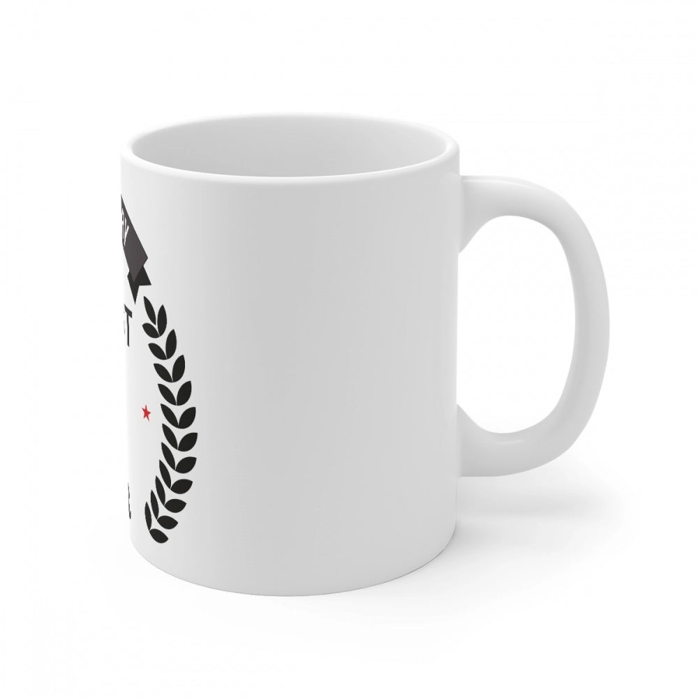 Ceramic 28th Anniversary Printed Coffee Mug (Color: White, Capacity:330ml)