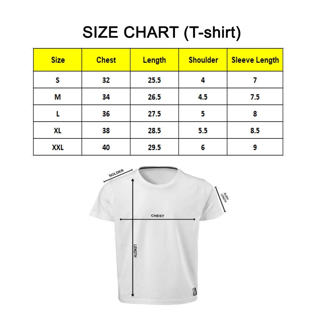 Men's PC Cotton Telugu Desing Printed T Shirt (Color: White, Thread Count: 180GSM)