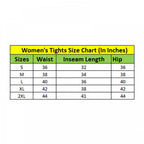 Women's Polyester Solid Ankle length High Waisted Tights (Black)