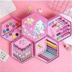 Plastic 46-Piece Art Set For Kids (Multicolor )