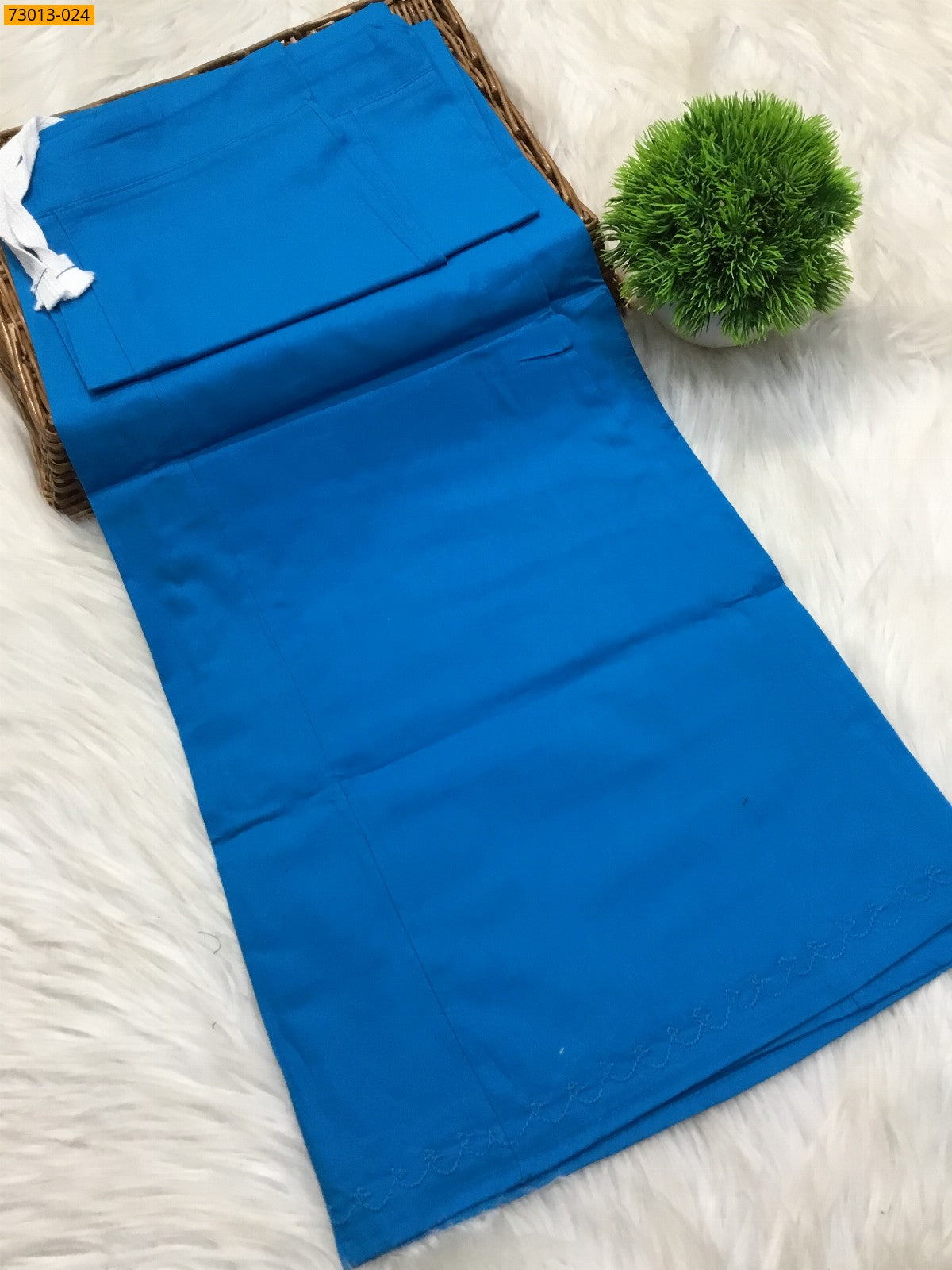 Premium Mangai Cotton Inskirt Royal Blue ST-73013-024