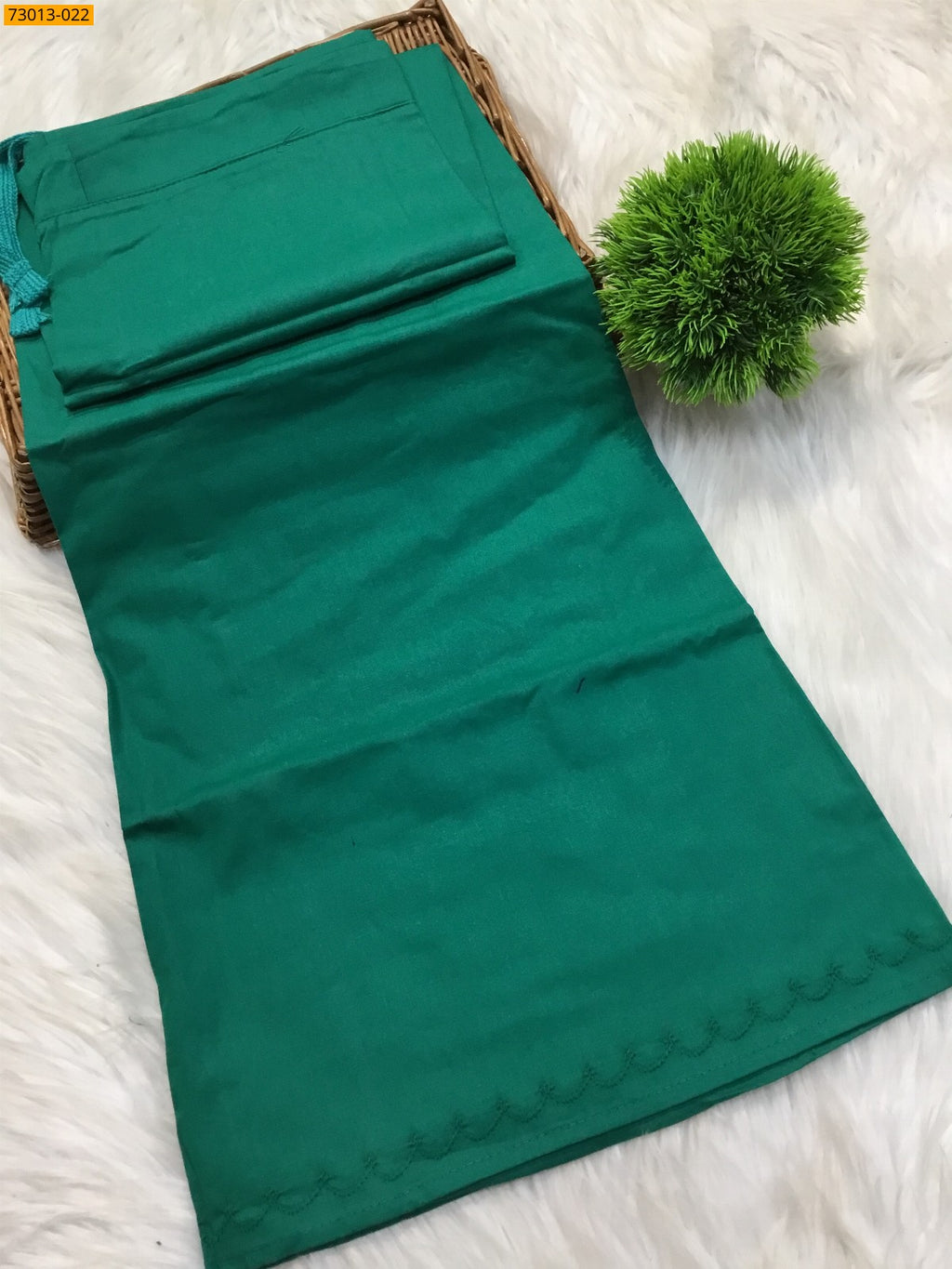 Premium Mangai Cotton Inskirt Leaf Green ST-73013-023