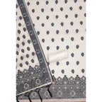 Banarasi Silk Printed Unstitched Salwar Suit Material With Dupatta (Black, 3Mtrs)