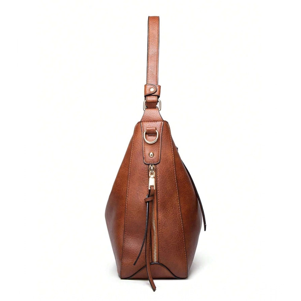 PU Leather Zipper Handbag