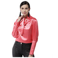 Solid Long Sleeves Top (Coral)