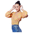 Floral Long Sleeves Top (Multicolor)