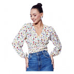 Floral Long Sleeves Top (Multicolor)
