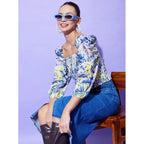Floral Long Sleeves Top (Multicolor)