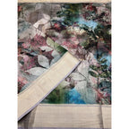 Printed Saree With Unstitched Blouse 5.5Mtr (Multicolor)