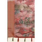 Printed Saree With Unstitched Blouse 5.5Mtr (Multicolor)