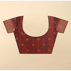Printed Saree With Unstitched Blouse 5.5Mtr (Multicolor)