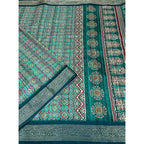 Printed Saree With Unstitched Blouse 5.5Mtr (Rama)