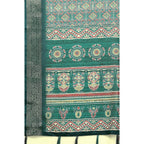 Printed Saree With Unstitched Blouse 5.5Mtr (Rama)