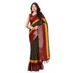 Solid Saree With Unstitched Blouse 5.5Mtr (Multicolor)