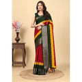 Solid Saree With Unstitched Blouse 5.5Mtr (Multicolor)