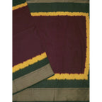 Solid Saree With Unstitched Blouse 5.5Mtr (Multicolor)