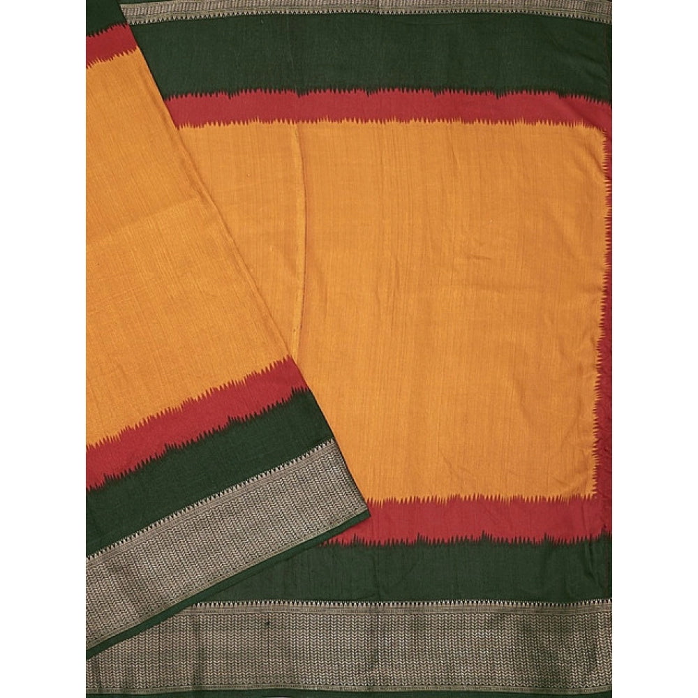 Solid Saree With Unstitched Blouse 5.5Mtr (Multicolor)