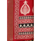 Printed Saree With Unstitched Blouse 5.5Mtr (Black)