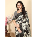 Floral Printed Saree With Unstitched Blouse 5.5Mtr (Multicolor)
