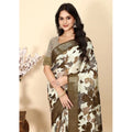 Floral Printed Saree With Unstitched Blouse 5.5Mtr (Multicolor)