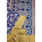 Floral Printed Saree With Unstitched Blouse 5.5Mtr (Multicolor)