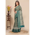 Printed Saree With Unstitched Blouse 5.5Mtr (Multicolor)