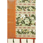Floral Printed Saree With Unstitched Blouse 5.5Mtr (Multicolor)